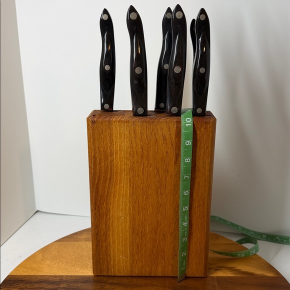 Cutco Knife set from 1989-90, 1721 1722 1723 1724 1725 & 1729 plus Island Block - Picture 11 of 17